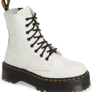 White Dr. Martens Jadon Boots